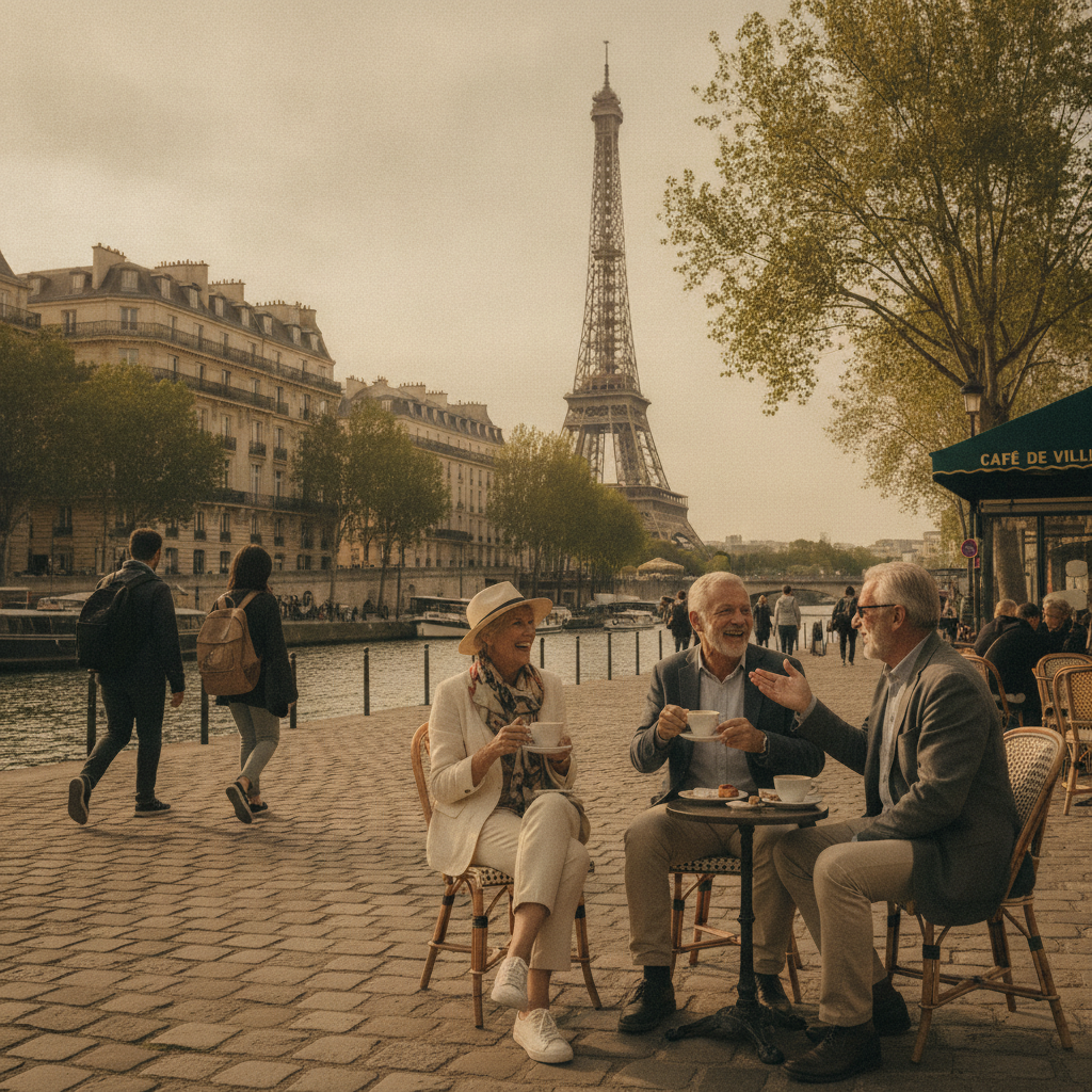 Retirees 55+ community in Paris